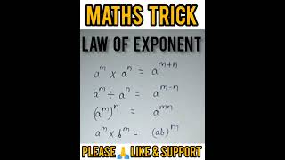 law of exponent😱😱 //#mathsshorts#shorts