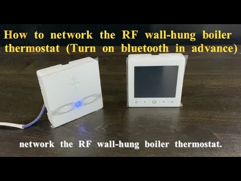 How to network the RF wall-mounted boiler thermostat. -22