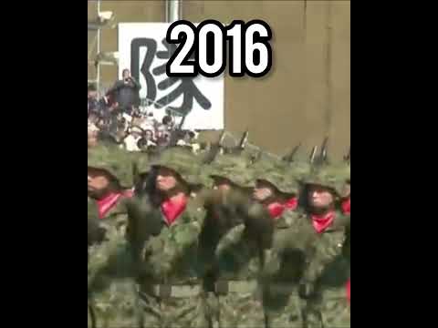 Japanese Military Parade: 85 Years Apart  #military #militaryparade #militaryhistory #japanesearmy