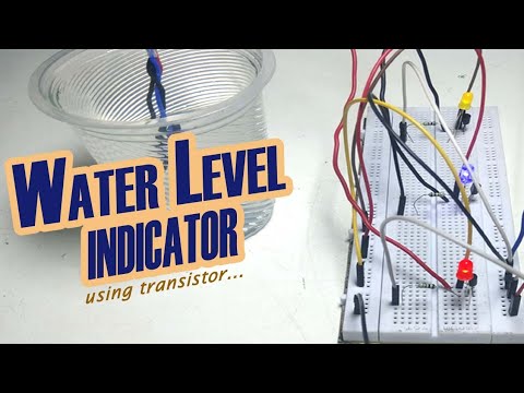 how to make Water Level Indicator using transistor BC547 |full project tutorial in hindi...