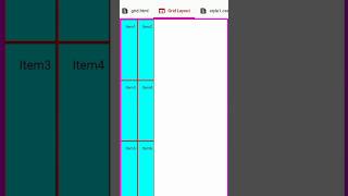 Grid layout responsivo #frontend #html #programacao #css #htmlcss #grid #gridlayout #cssgrid