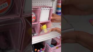 PINK DOLLAR TREE TILT BINS 💖 #dollartree #dollartreefinds #craftroom #organization #storage #diy