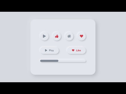 Neomorphism Design Web-page Pure CSS - Making Tutorial
