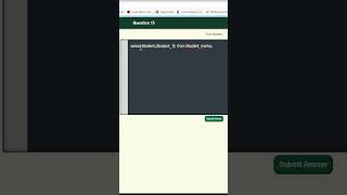 Codersclash Easy Question 15 SQL/Interview questions for freshers and experienced