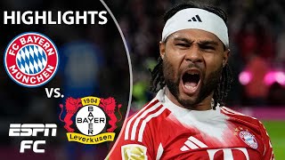 CLEAN SHEET VICTORY 🚨 Bayern Munich vs. Bayer Leverkusen | Bundesliga Highlights | ESPN FC