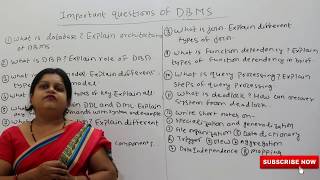 Important Questions Of DBMS