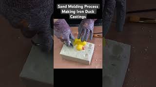 Sand Molding Process – Making Iron Duck Castings #ironcasting #sandmolding #sandmoldsaturday