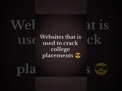 Websites that are used to crack college placements. Learn coding #learnpython #learncoding #python