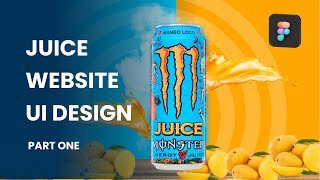 Energy Drink Website UI Design Tutorial @MonsterEnergy