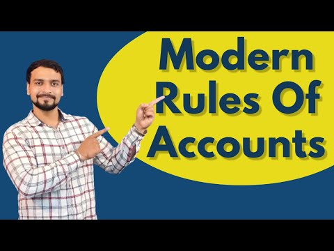 Modern Rules Of Accounting | Modern Rules Of Accounts In Hindi.