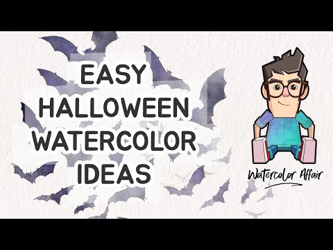 Easy Halloween Watercolor Painting Ideas !