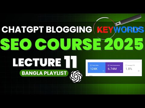 ChatGPT 1-Click Blogging keyword research  | ChatGPT for Blogging | SEO Course 2025 | Class 11