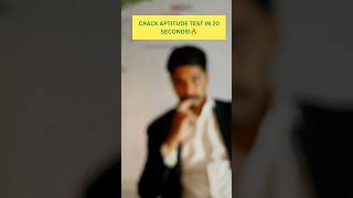 AptitudeTest #PlacementTips #Shorts #CampusPlacement #AptitudeTricks #JobInterviewTips #shorts #reel