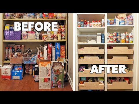 This is how I fixed my cluttered outdated pantry shelves
