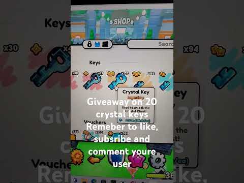 giveaway on 20 crystal keys