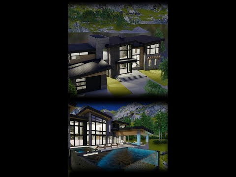 Just Finished the Design of this Modern Mountain Home ⛰️