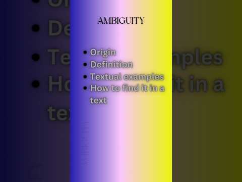 Ambiguity #ambiguity #literarydevices #poetic #ielts #shortfeed #literature #vocabulary