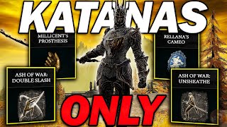 "This Katana Build is... DISGUSTING!" - Beating Elden Ring Using KATANAS ONLY!