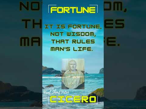 What is Fortune? | Cicero | Inspirational Quotes | English Learning Vibes | #quotes | #viralshorts