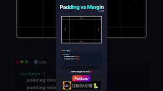 Padding vs Margin in CSS | Padding vs Margin #padding #coding #code #html #htmlcss