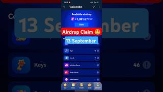 Tapcoin Airdrop Claim September 13 ‼️🥳🥳 #games #cryptogame #gaming #crypto #tapcoins #airdrop