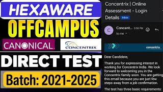 Direct test opportunity For Freshers | Hexaware, Concentrix technologies, Cigna Jobs | Apply Now