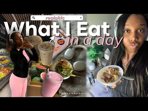 *realistic* WHAT I EAT IN A DAY (high protein + leg day workout routine) 🥗✨