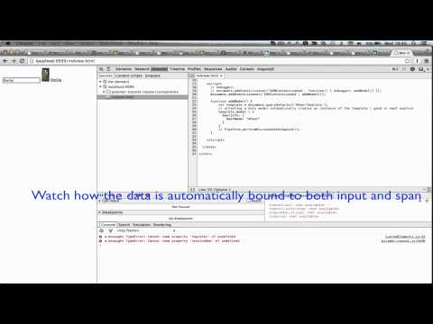 Polymer + Web Components - Data Binding