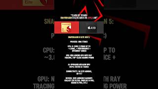 “Snapdragon 8 Gen 5 🆚 Apple A19 – Who wins? 😱” #youtubeshorts