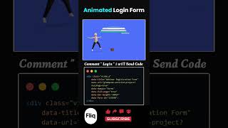 😱 You Won’t Believe This Login Form! HTML & CSS Glow Animation ✨ #FQ