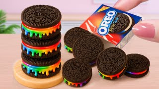 Rainbow Oreo Mini DIY 🍪🌈 | Colorful Cookie Hacks You’ll Love! Tiny Cakes