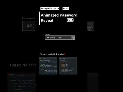 Animated Password Form Part-2 #coding #learnhtml5andcss3