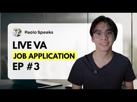Live VA Job Application Episode #3: Applying as a Graphic Designer