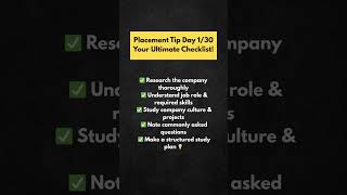 subscribe for more placement tips......