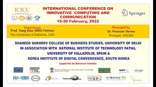 1: International Conference on Innovative Computing and Communication (ICICC 2022)