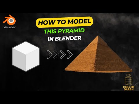 How to Model a Pyramid in Blender – Easy 3-Minute Tutorial 🔺 (Beginner Friendly)