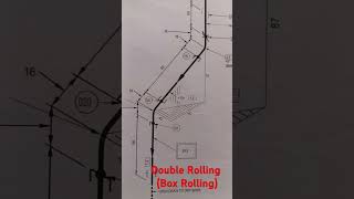 Isometric Drawing Double Rolling (Box Rolling )Isometric Drawing Engineering Drawing