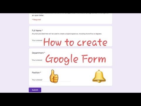 Create a google form|| How to create a google form in simple steps | Google form.