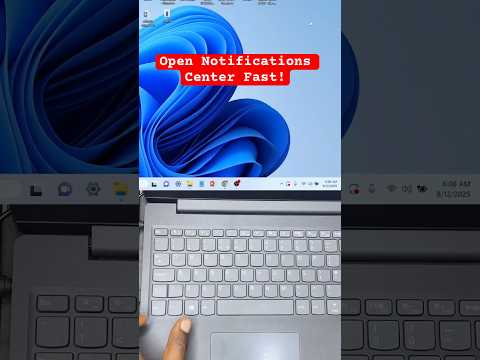 Open Windows Notification Center with One Shortcut #shorts #windowstips #computer #keyboardshortcuts