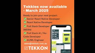 Tekkies Available for March 2025! #developers #remotedeveloper #startups  #devteam