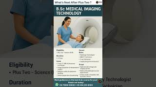 B . Sc Medical Imaging Technology After Plus Two |  #medicalimaging  #afterplustwocareeroptions