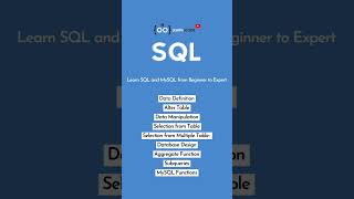 Learn SQL & MySQL from Beginner to Expert #shortsvideo #shorts