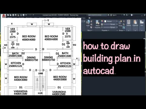 how to draw building plan in autocad