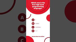 Which one is the first high level programming language?