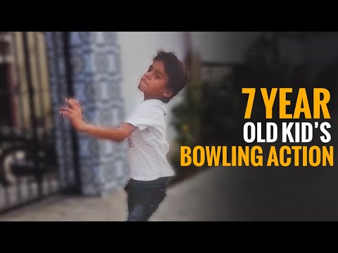 7 Year Old Kid's Bowling Action