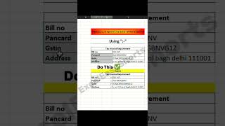 Special character Formatting | Exceleasyshort Tips | Text Formatting