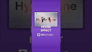 Mouse Effect in Wix Studio #minimalist # earphones