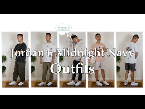 Jordan 6 'Midnight Navy' Outfits & On Feet (How-to Style)