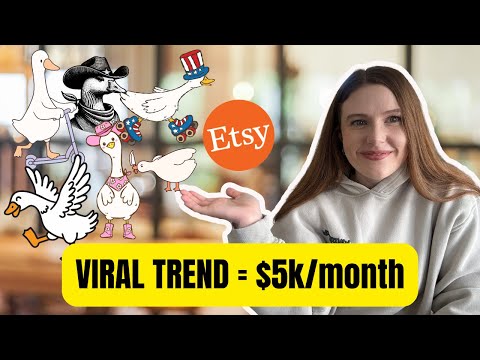 Viral Trend! 🪿 The Silly Goose That Made $958,112 on Etsy (POD Niche Breakdown) + Ideas