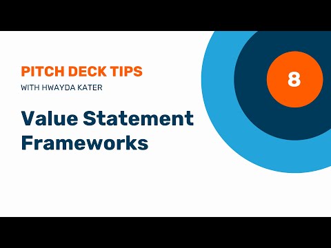 8. Best Value Statement Framework for Pitch Decks